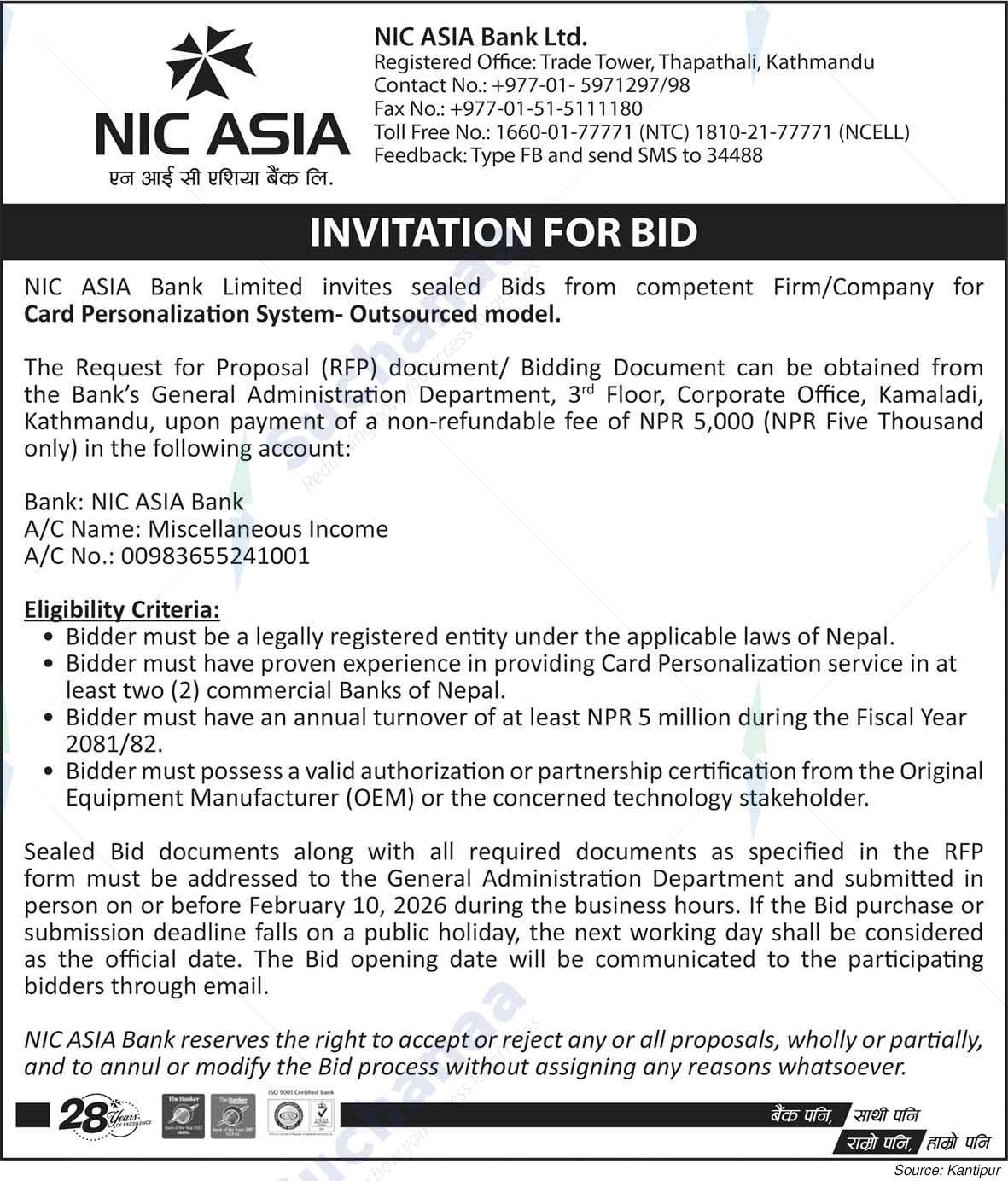 NIC Asia Bank Limited