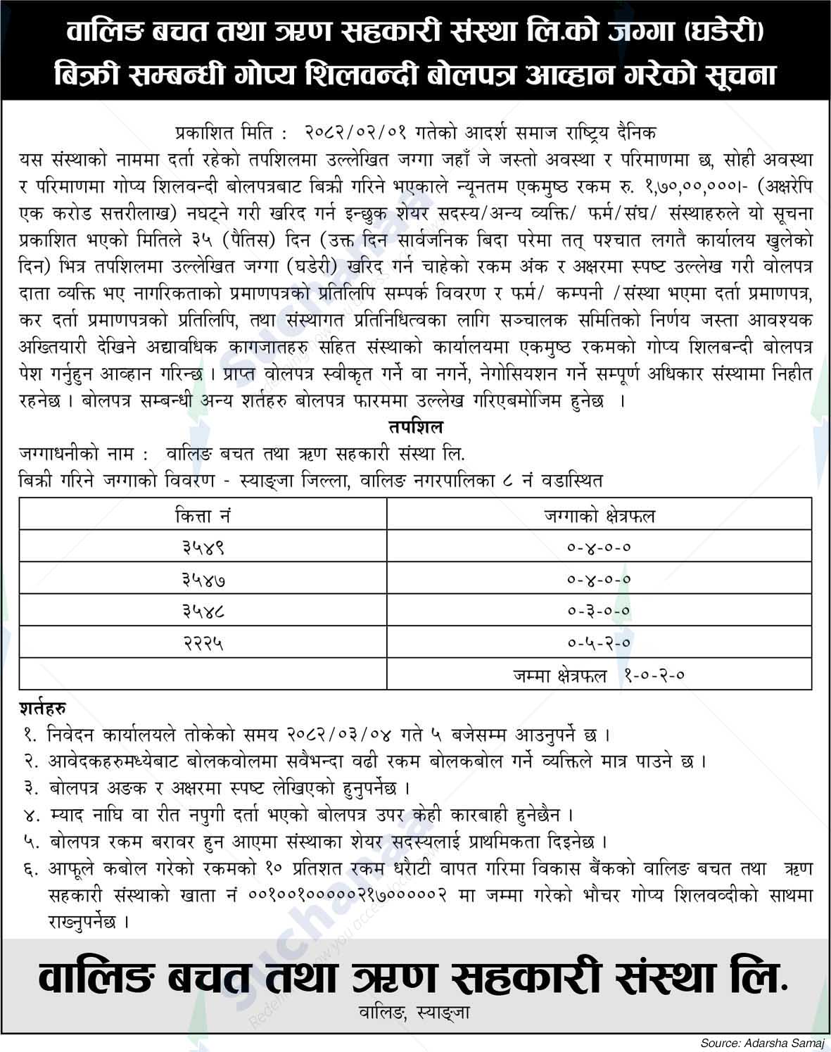 Walling Savings and Loan Cooperative Society Ltd.