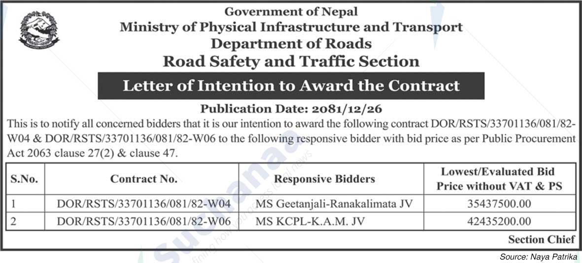 Road Safety and Traffic Section