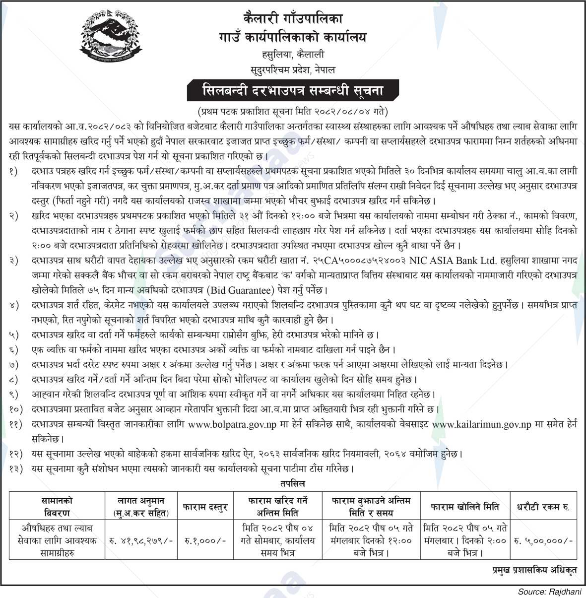 Kailari Rural Municipality