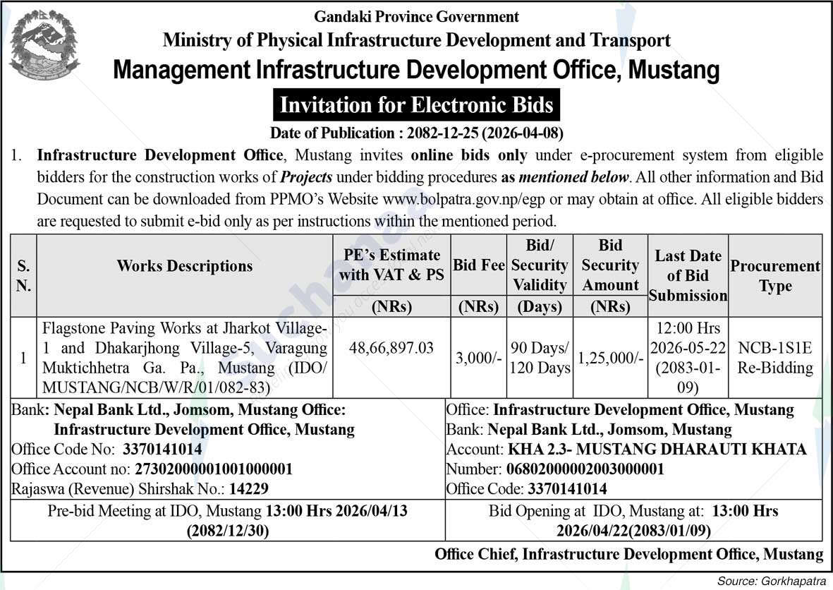 Infrastructure Development Office, Mustang