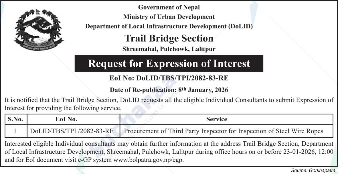 Trail Bridge Section, Pulchowk, Lalitpur
