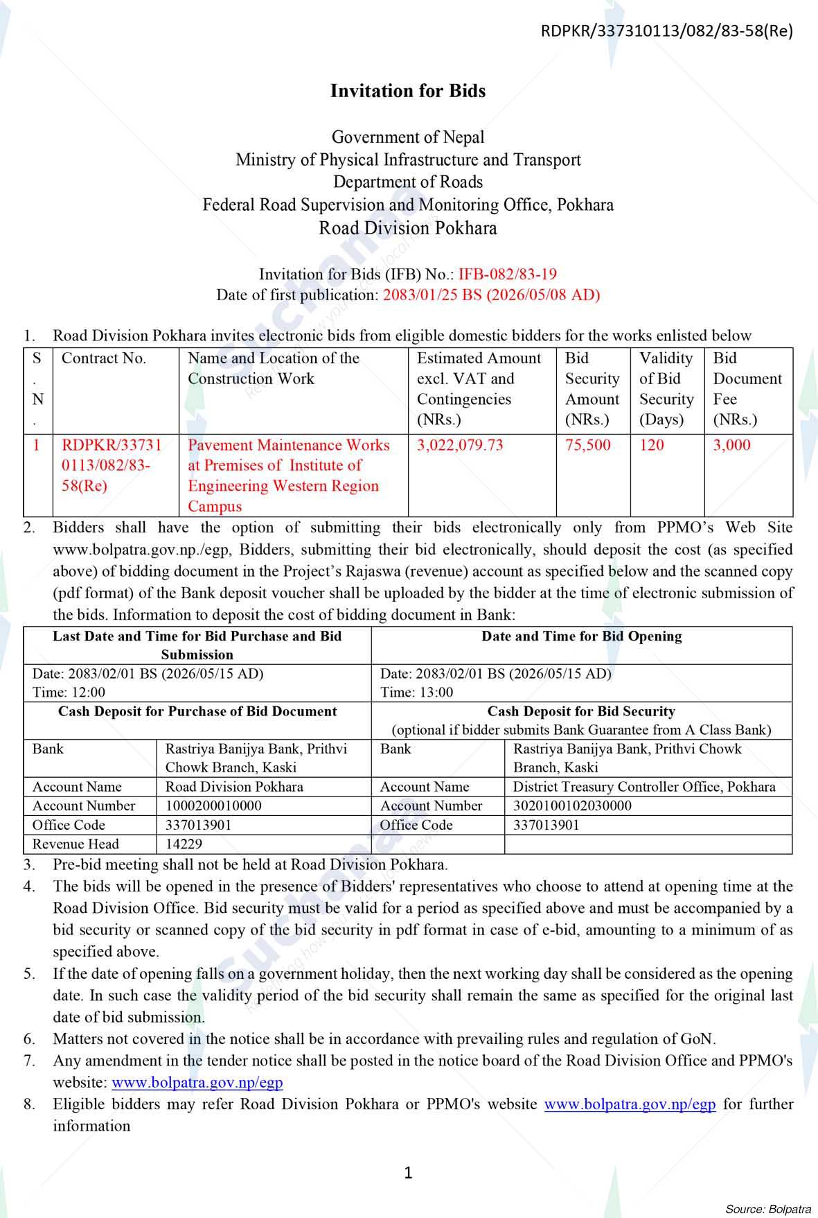 Road Division, Pokhara