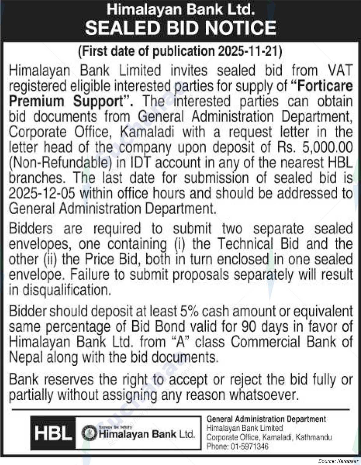 Himalayan Bank Limited