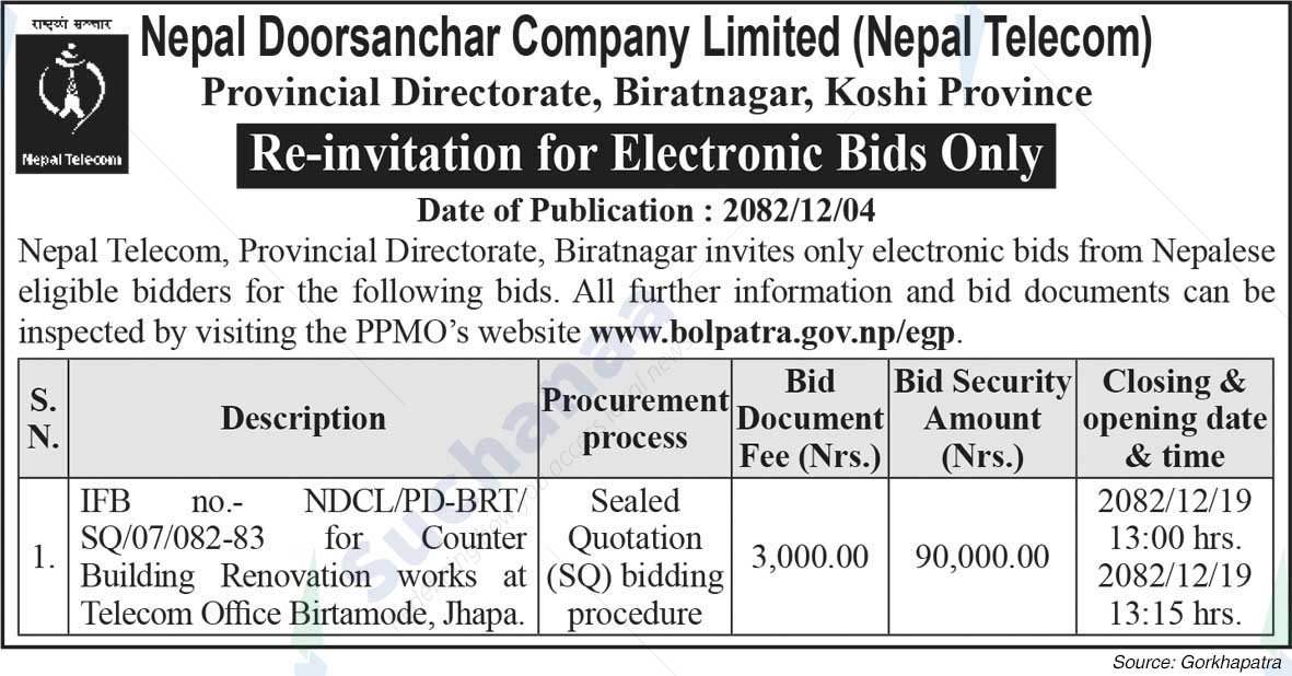 Nepal Doorsanchar Company Limited (NTC)