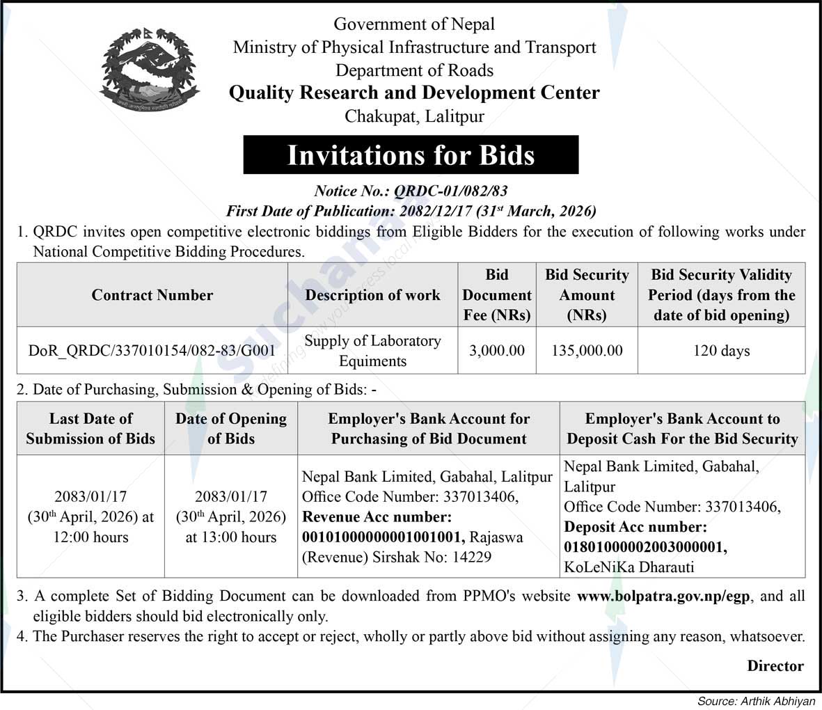 Quality, Research and Development Centre