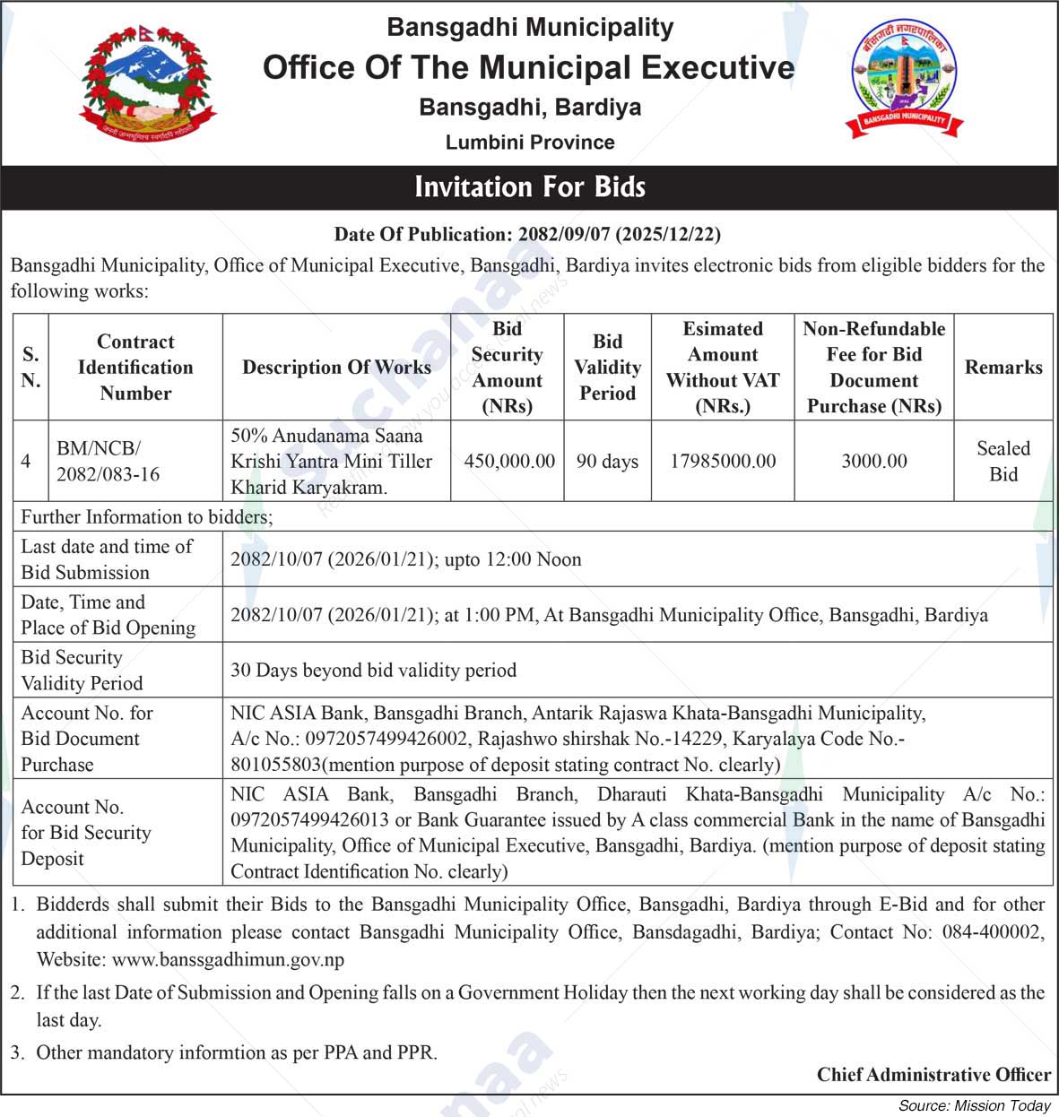 Bansgadhi Municipality