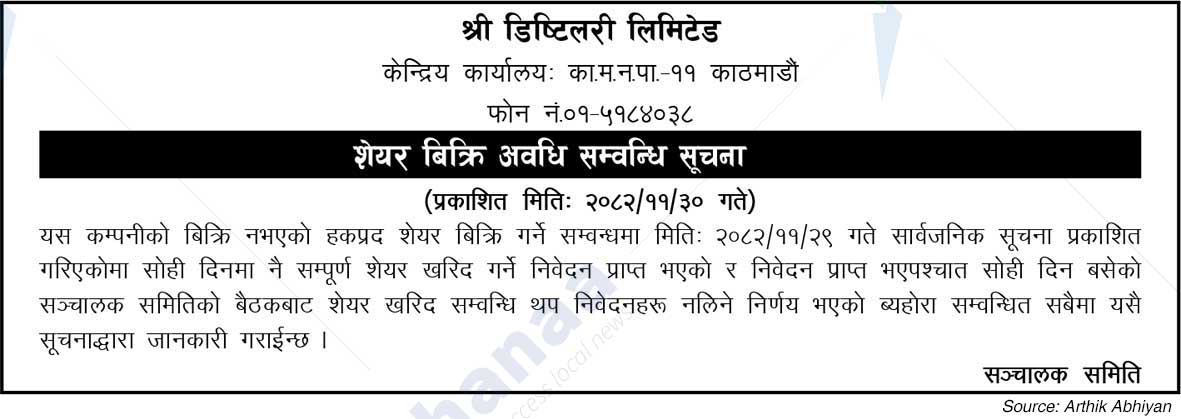 Shree Distillery Limited