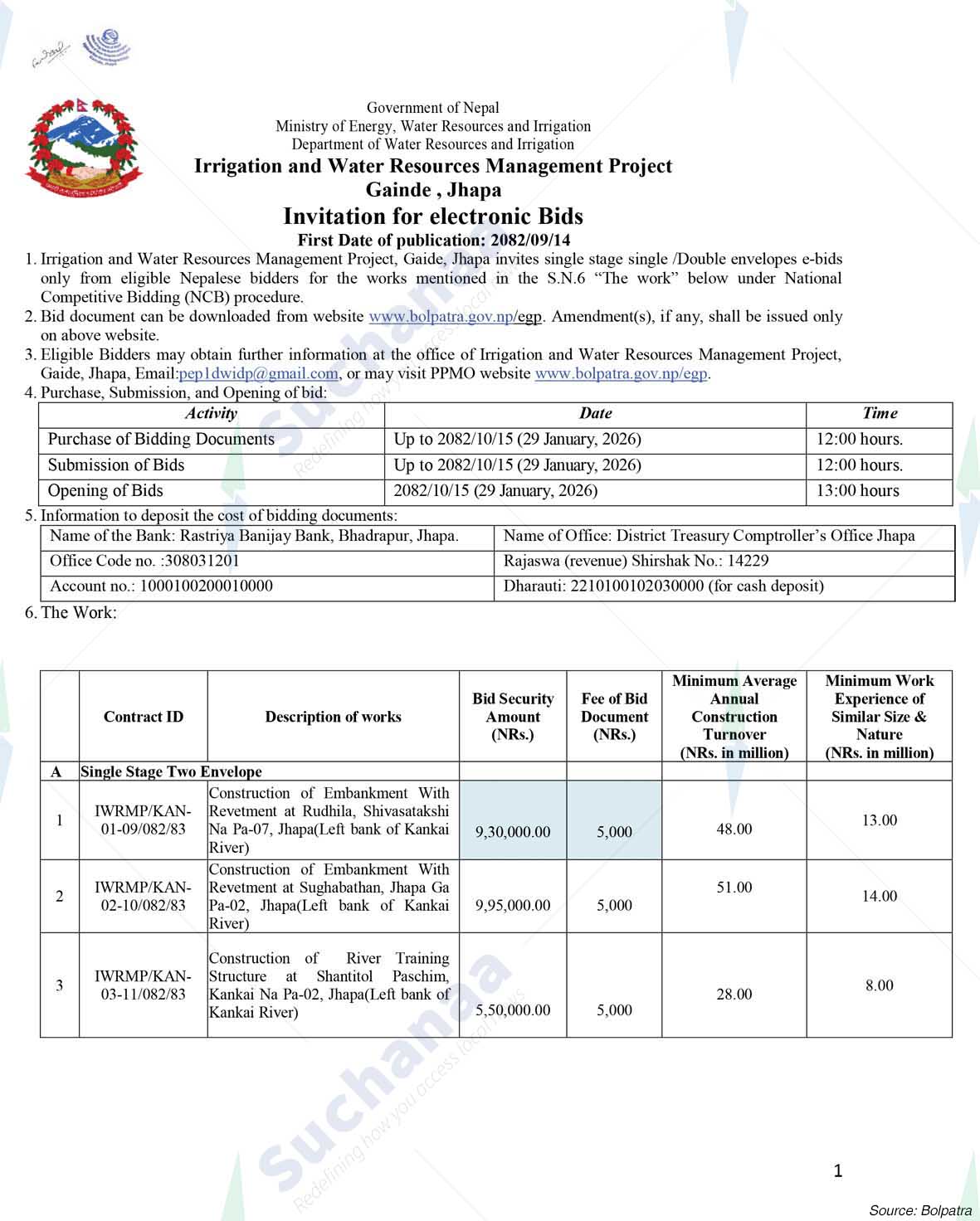 Peoples' Embankment Program, Field Office No. 1Jhapa