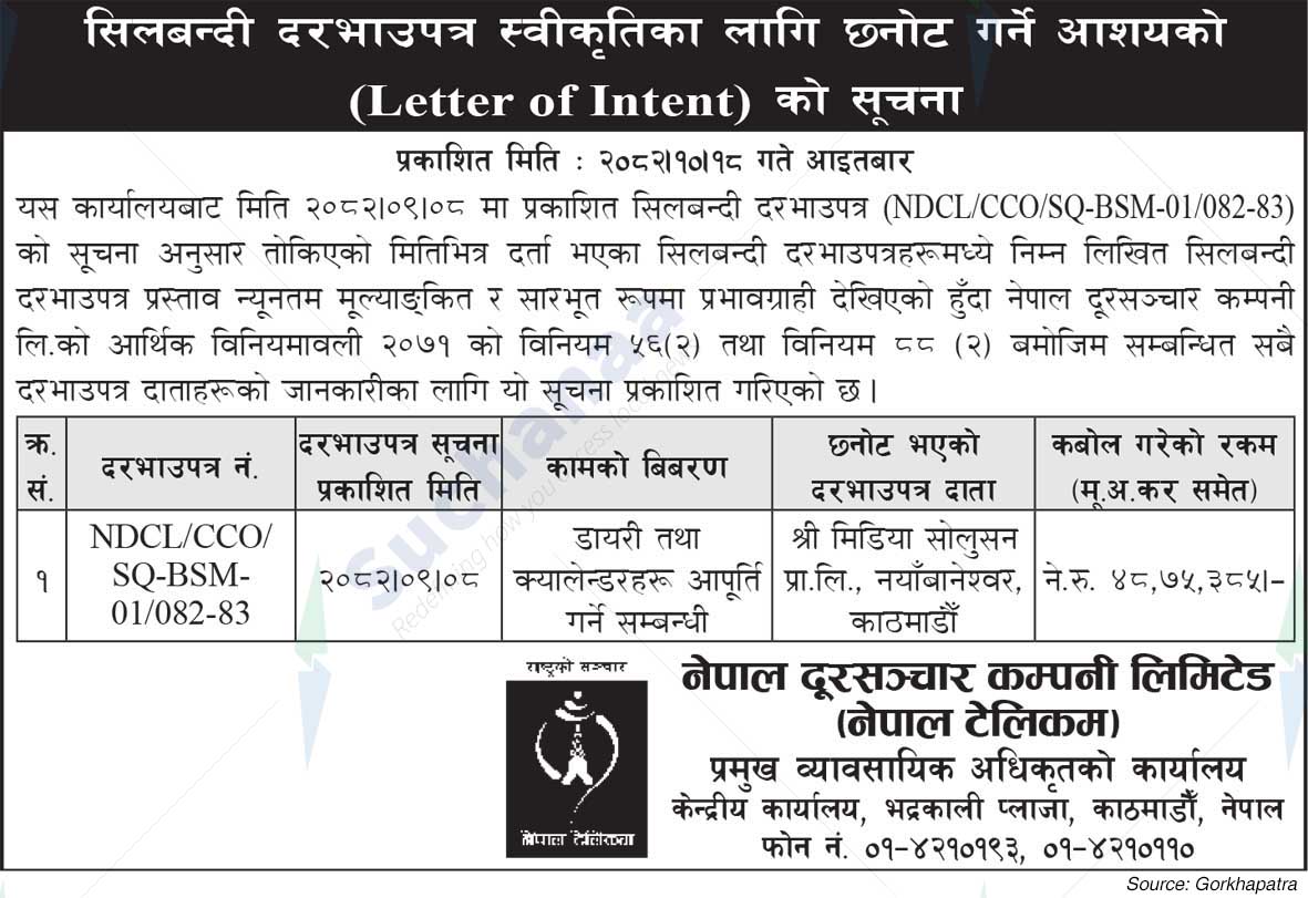 Nepal Doorsanchar Company Limited (NTC)