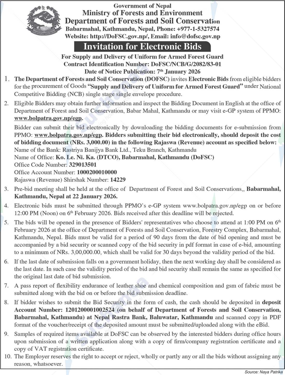 Department of Forests and Soil Conservation, Babarmahal, Kathmandu