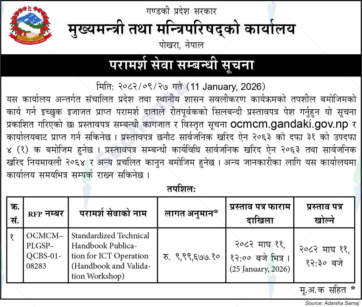 Office of the Chief Minister and Council of Ministers, Gandaki