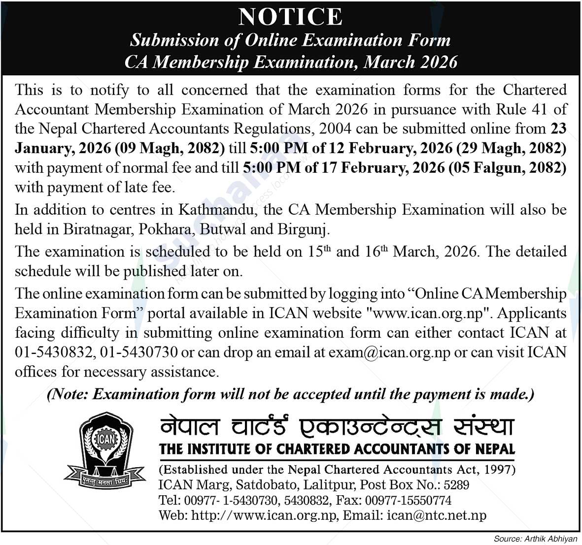 The Institute of Chartered Accountants of Nepal