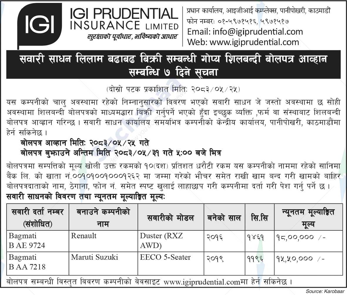 IGI Prudential Insurance Limited