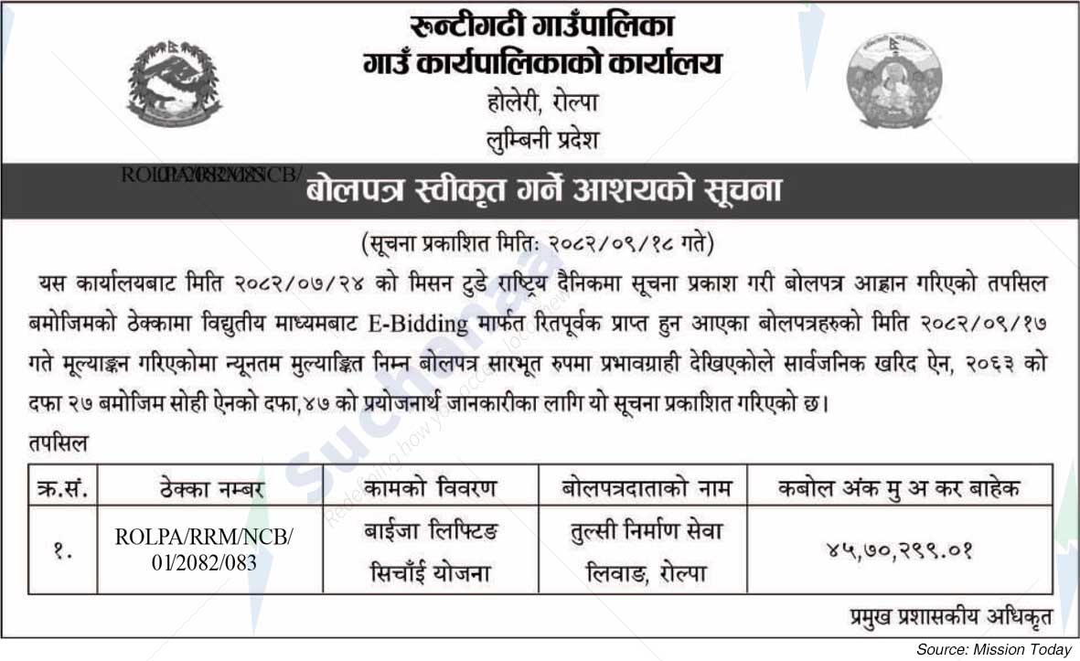 Runtigadhi Rural Municipality