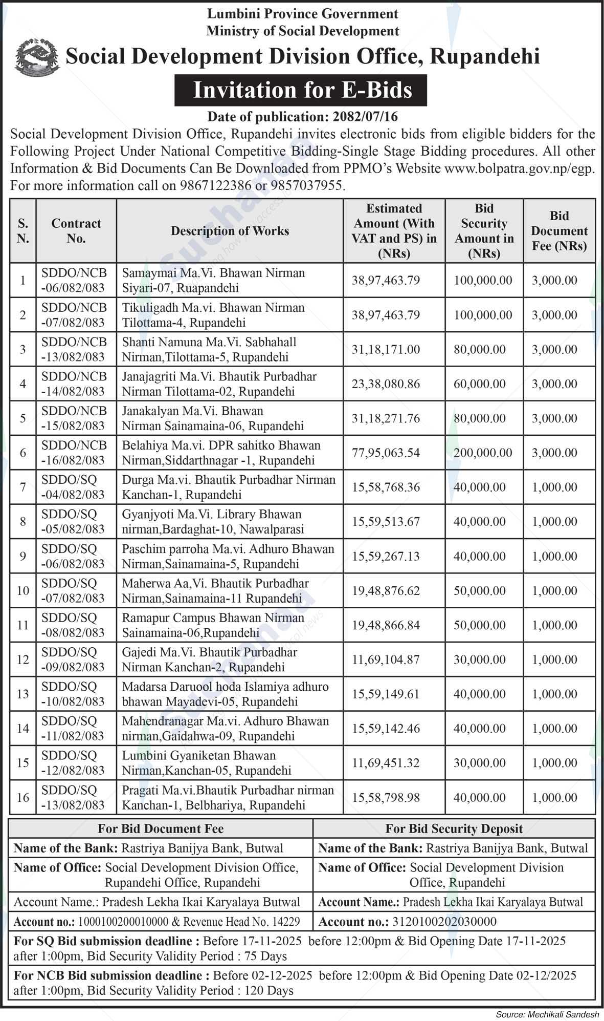 Social Development Division Office, Rupandehi