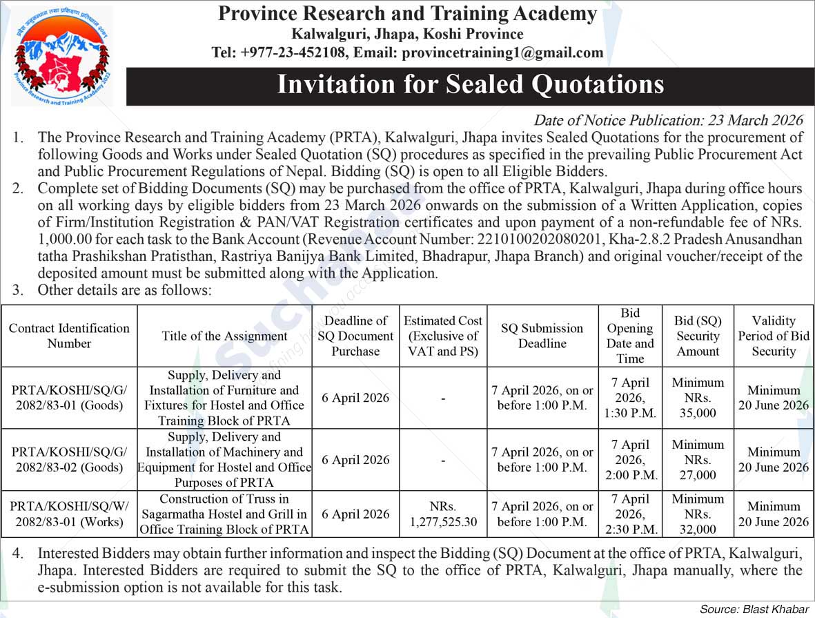 Province Research and Training Academy, Jhapa