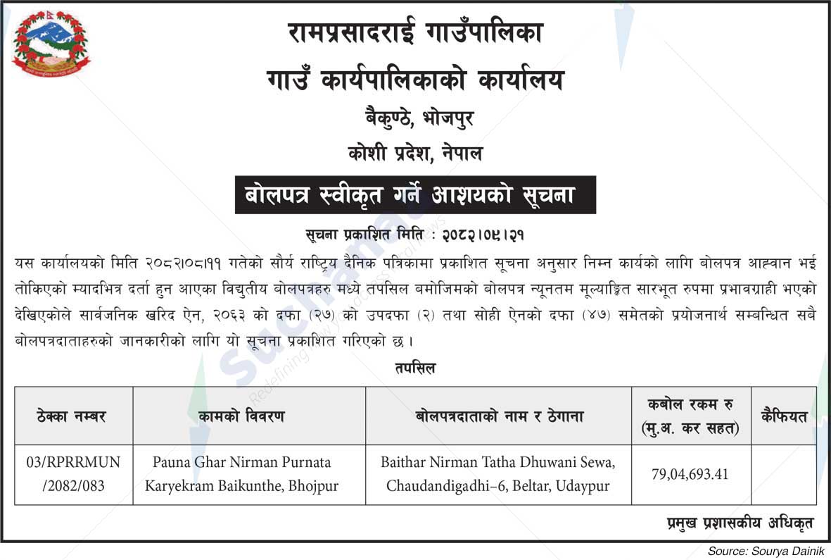 Ramprasad Rai Rural Municipality