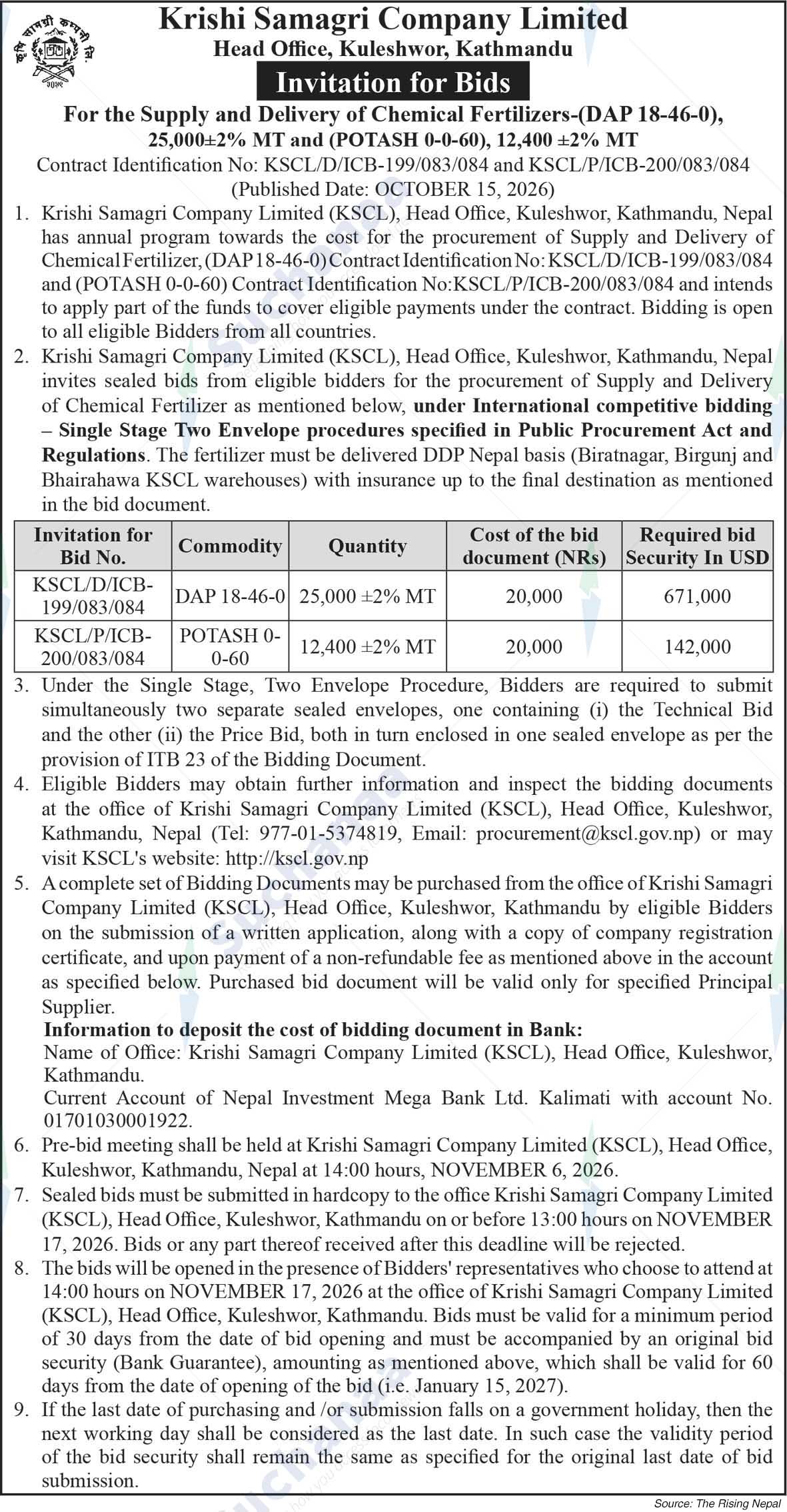 Krishi Samagri Company Limited