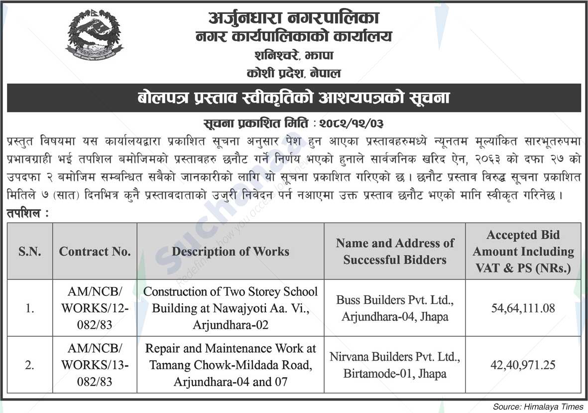 Arjundhara Municipality