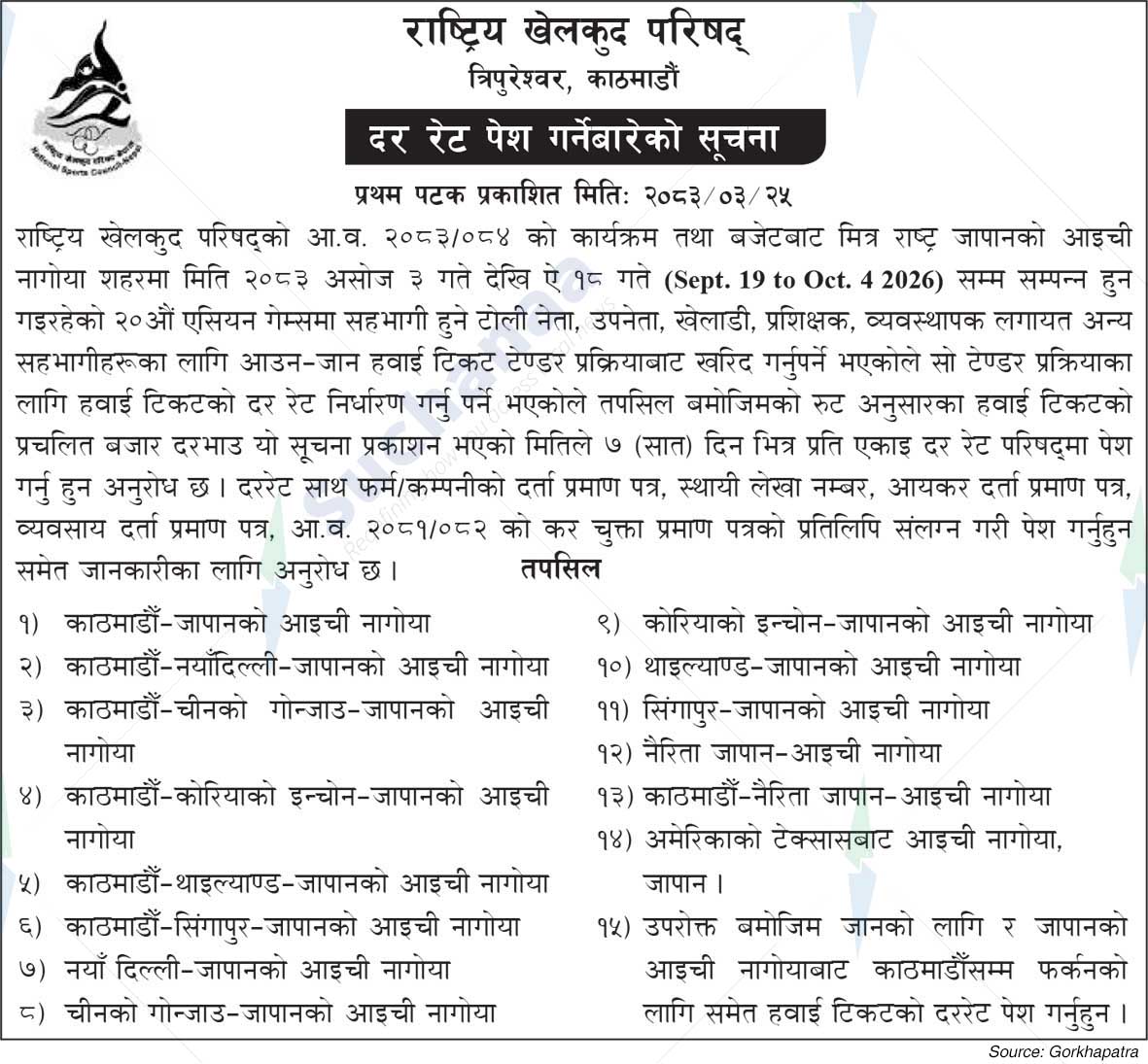 National Sports Council