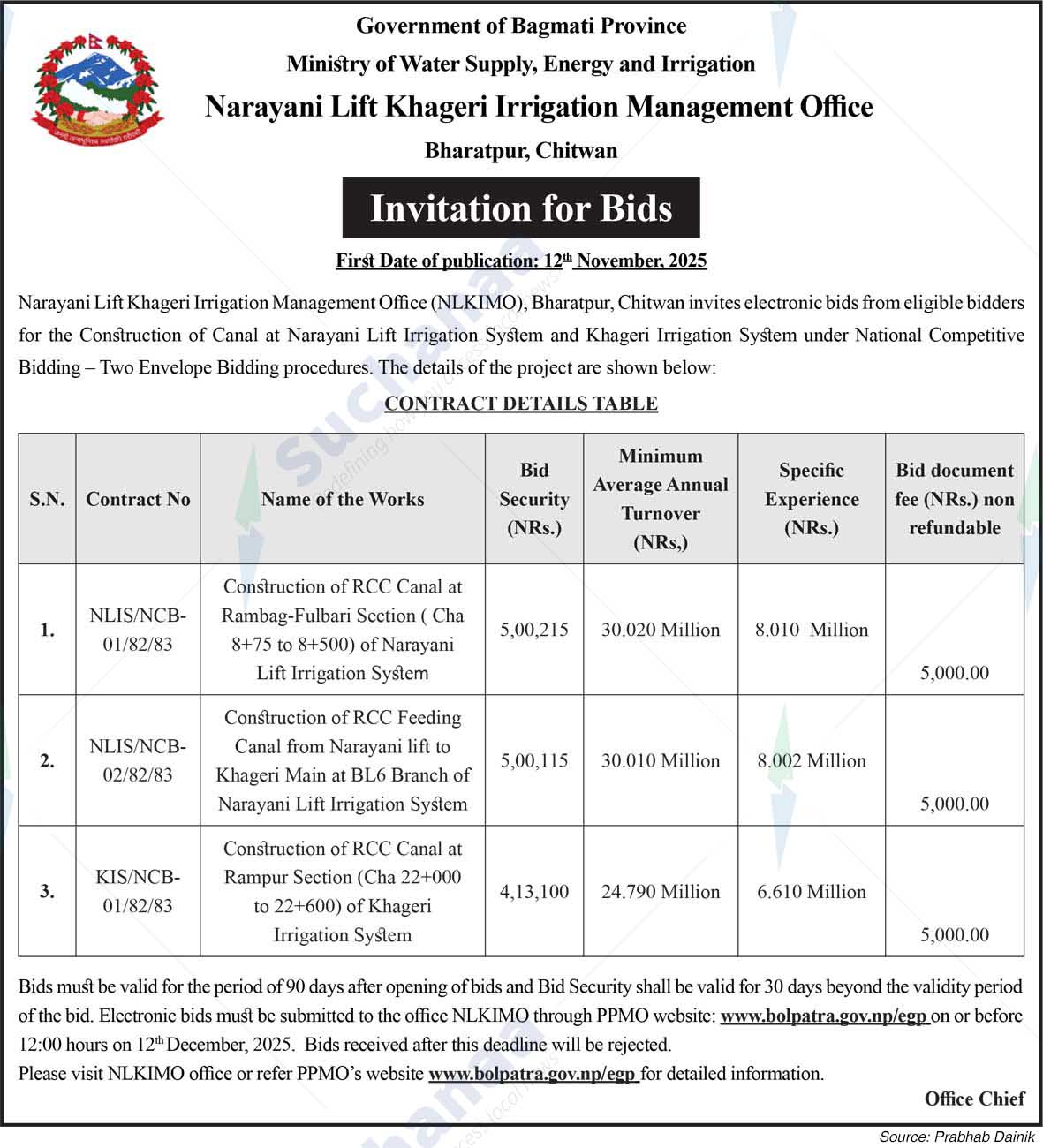 Narayani Lift Khageri Irrigation Management Office, Bharatpur, Chitwan