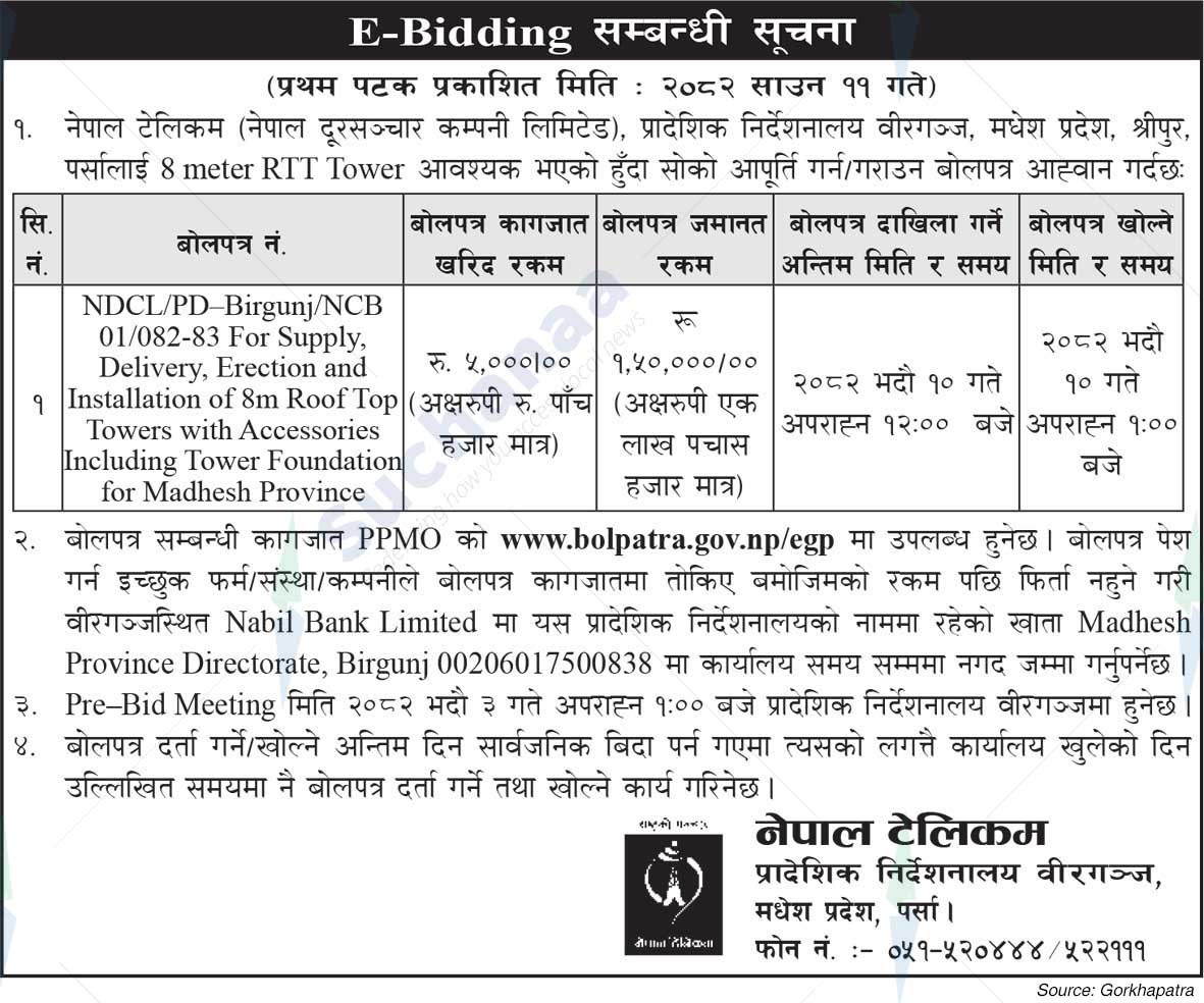 Nepal Doorsanchar Company Limited (NTC)