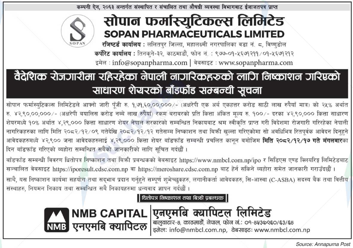 Sopan Pharmaceuticals Limited