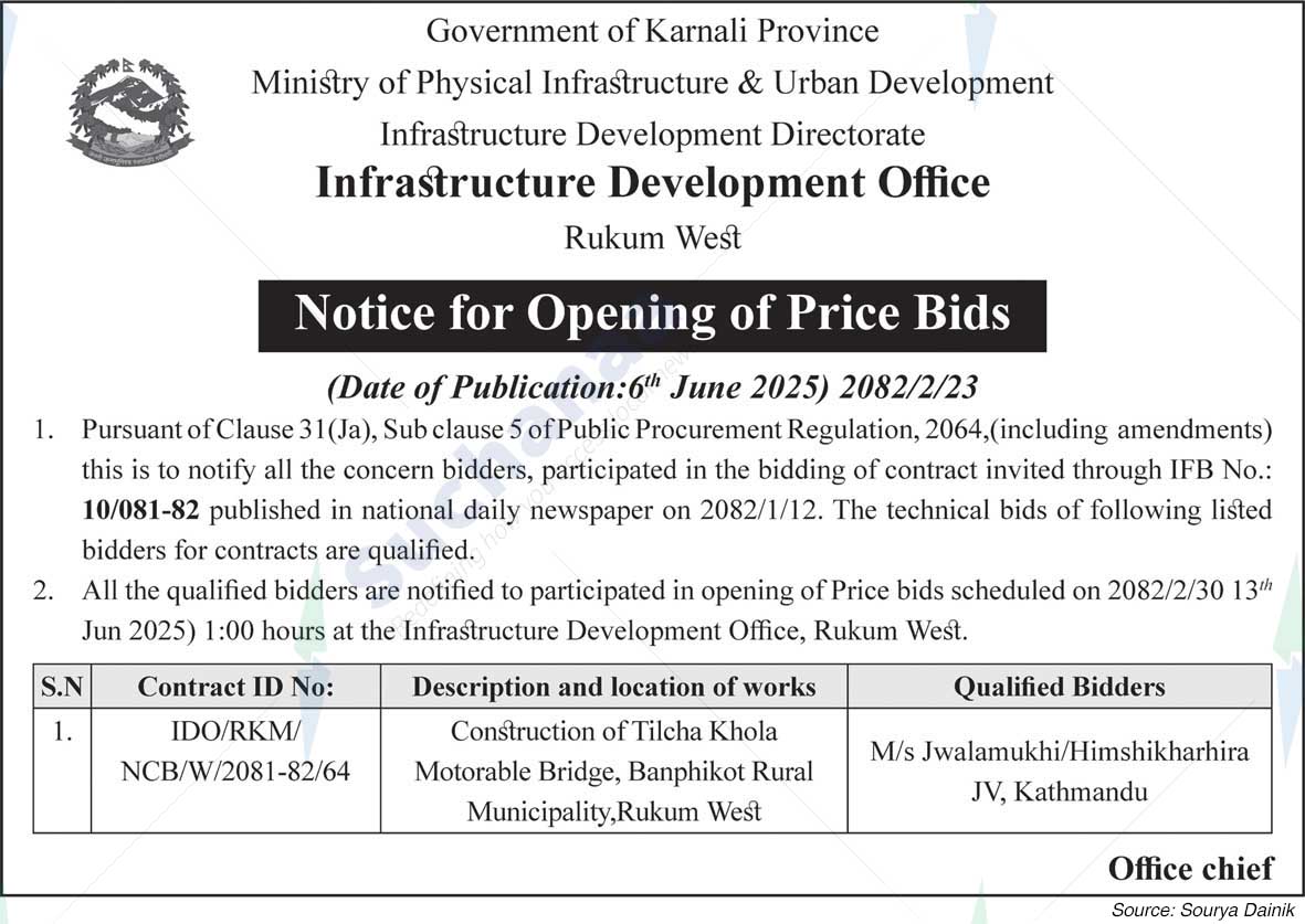 Infrastructure Development Office, Rukum West