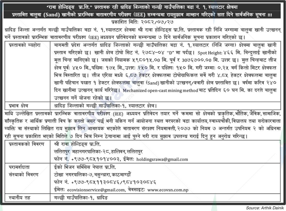 Shree Rawa Holdings Pvt. Ltd.