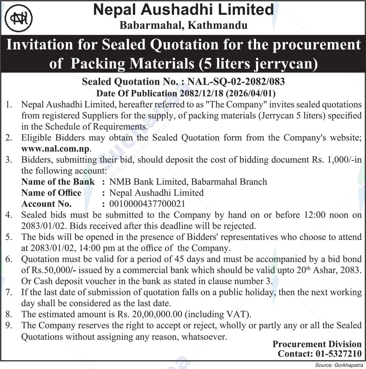 Nepal Aushadhi Limited