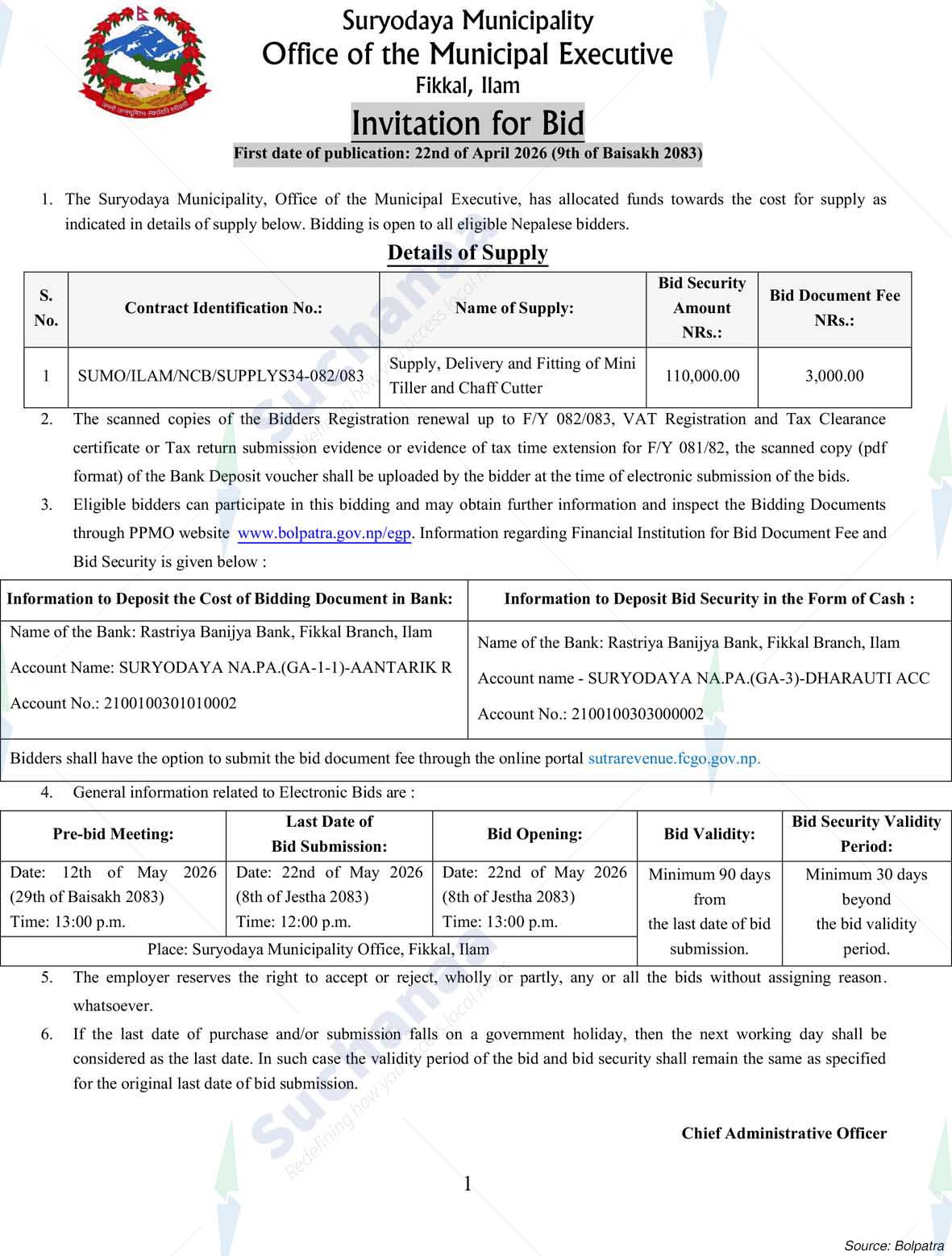 Suryodaya Municipality