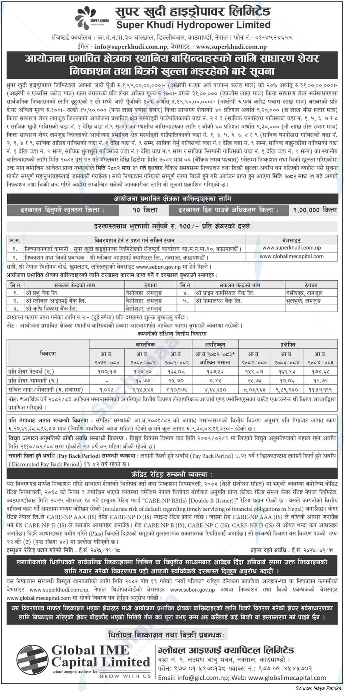 Super Khudi Hydropower Pvt. Ltd.