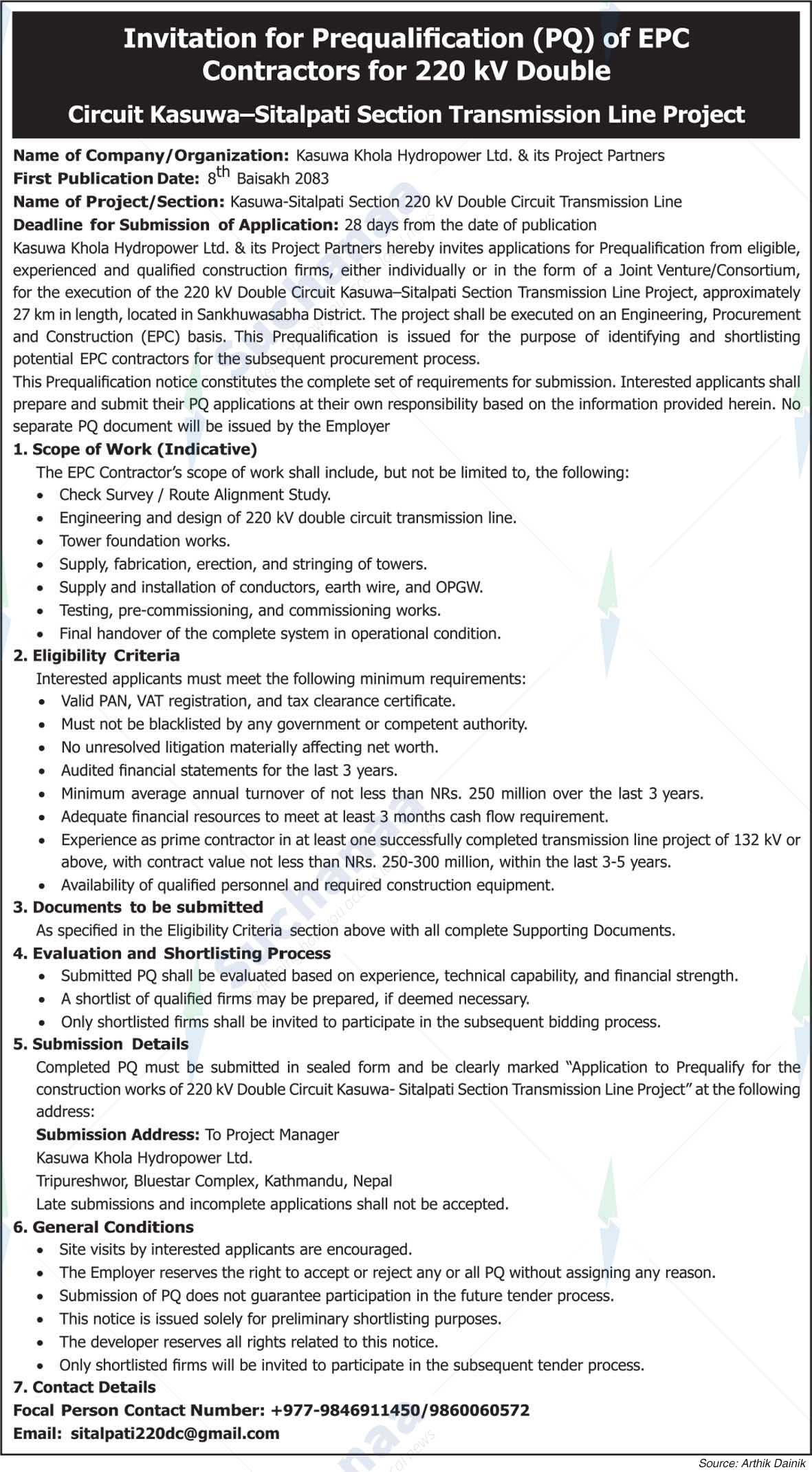 Kasuwa Khola Hydropower Ltd.