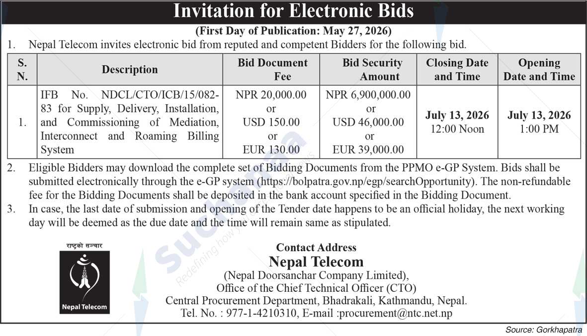 Nepal Doorsanchar Company Limited (NTC)