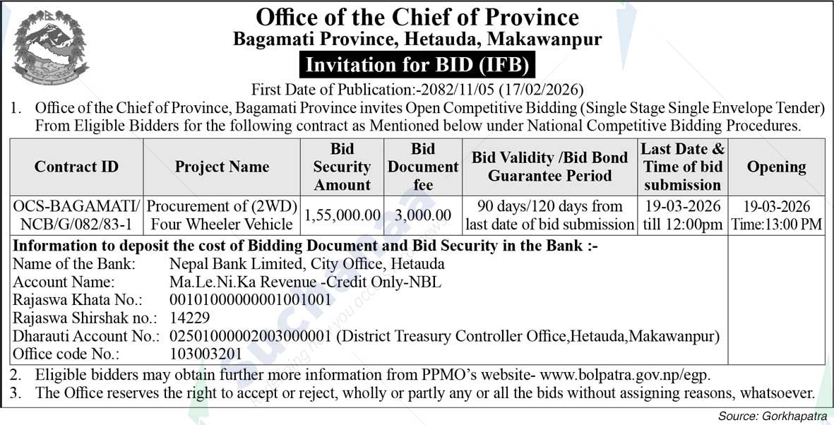 Office of the Chief of Province, Bagamati Province, Hetauda
