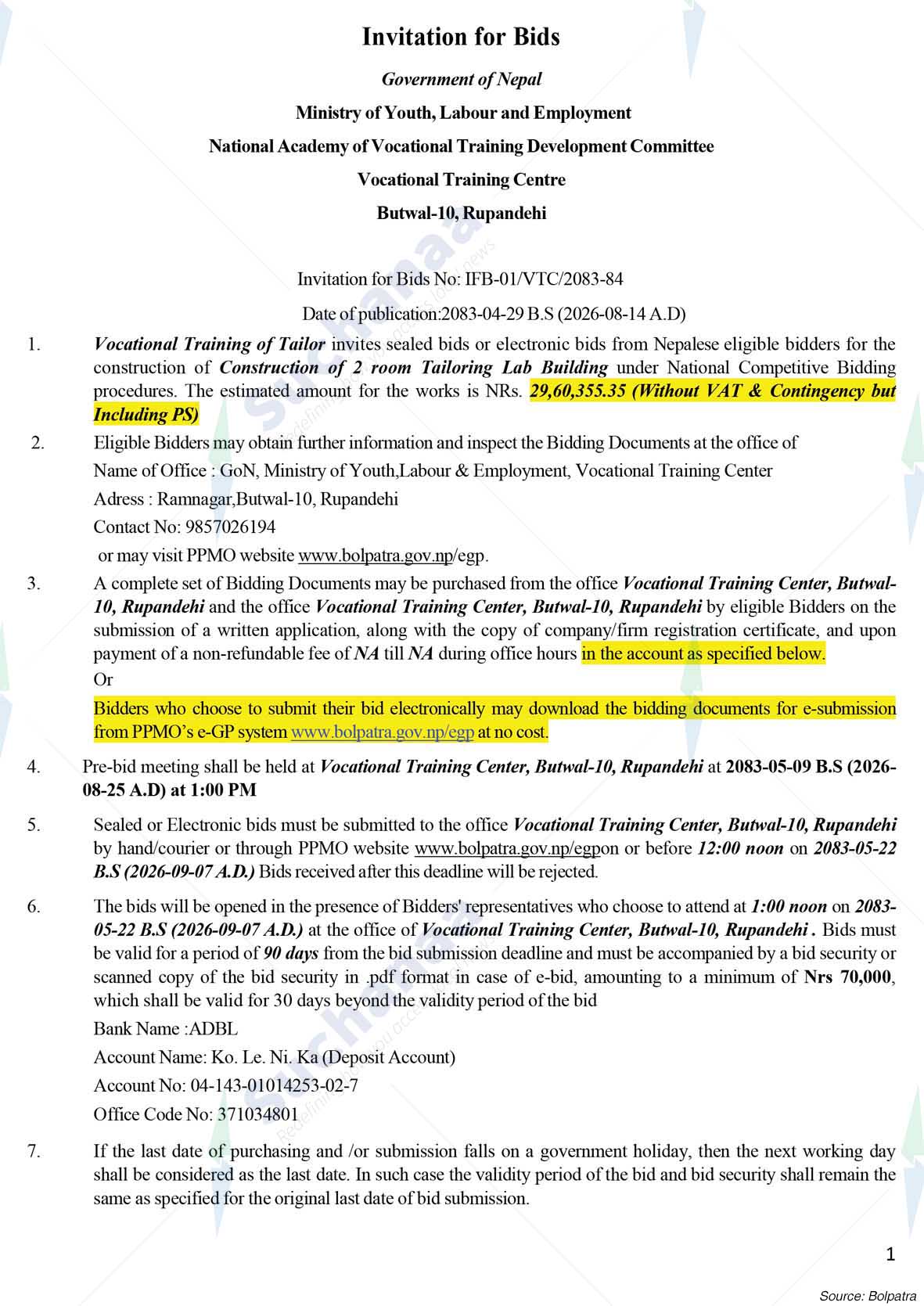 National Academy of Vocational Training Development Committee