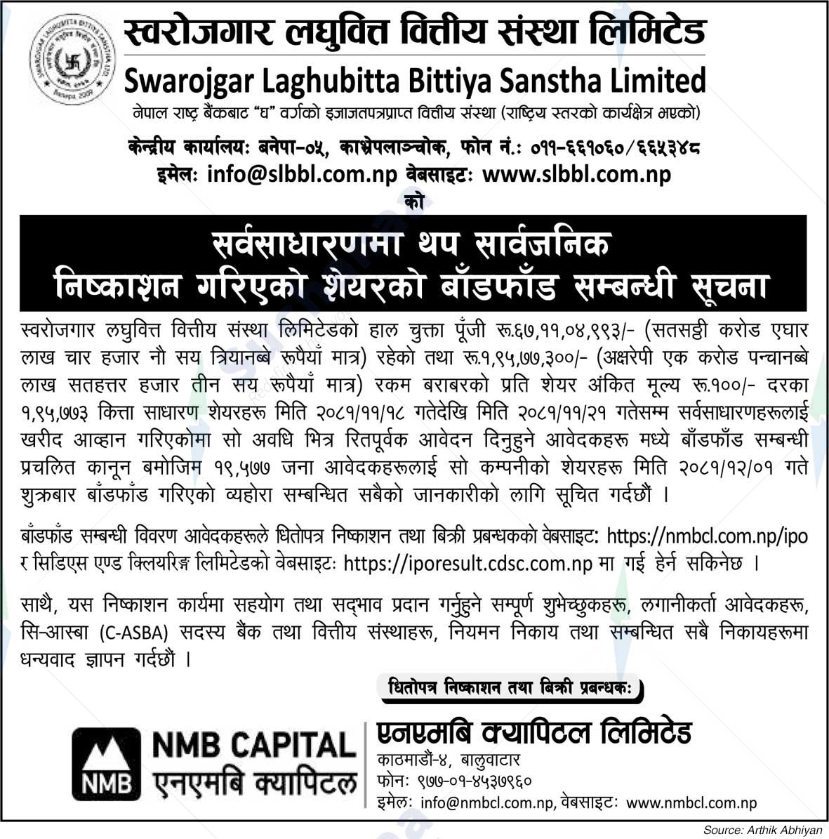 Swarojgar Laghubitta Bittiya Sanstha Limited