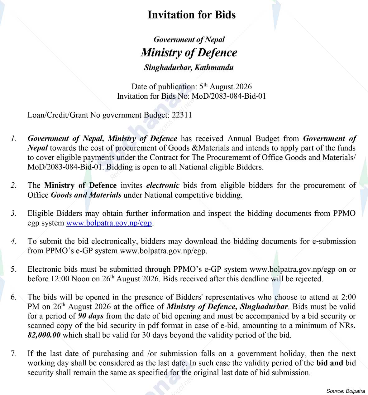 Ministry of Defense