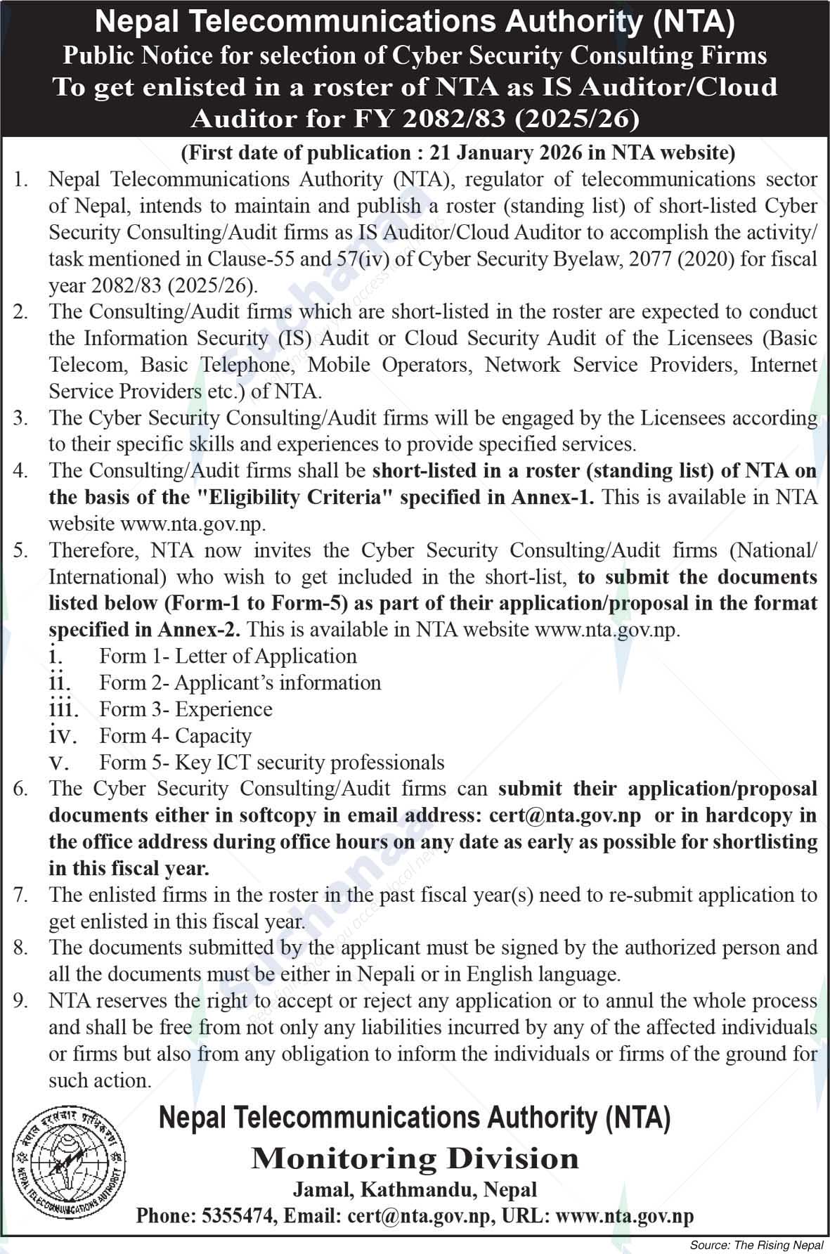 Nepal Telecommunications Authority (NTA)