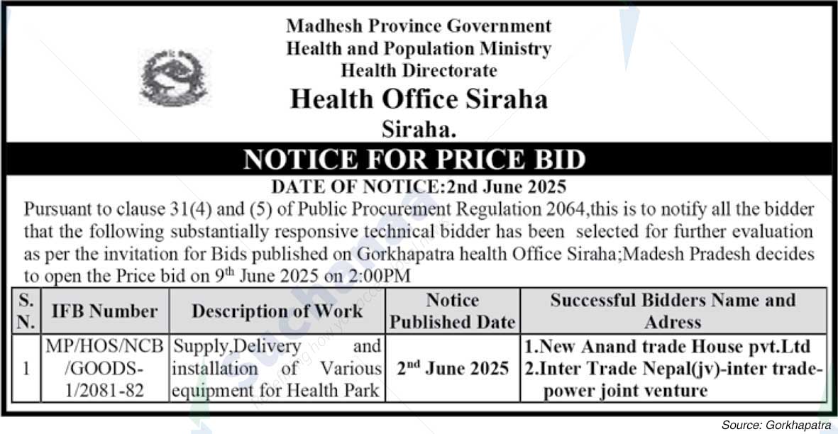 Health Office, Siraha