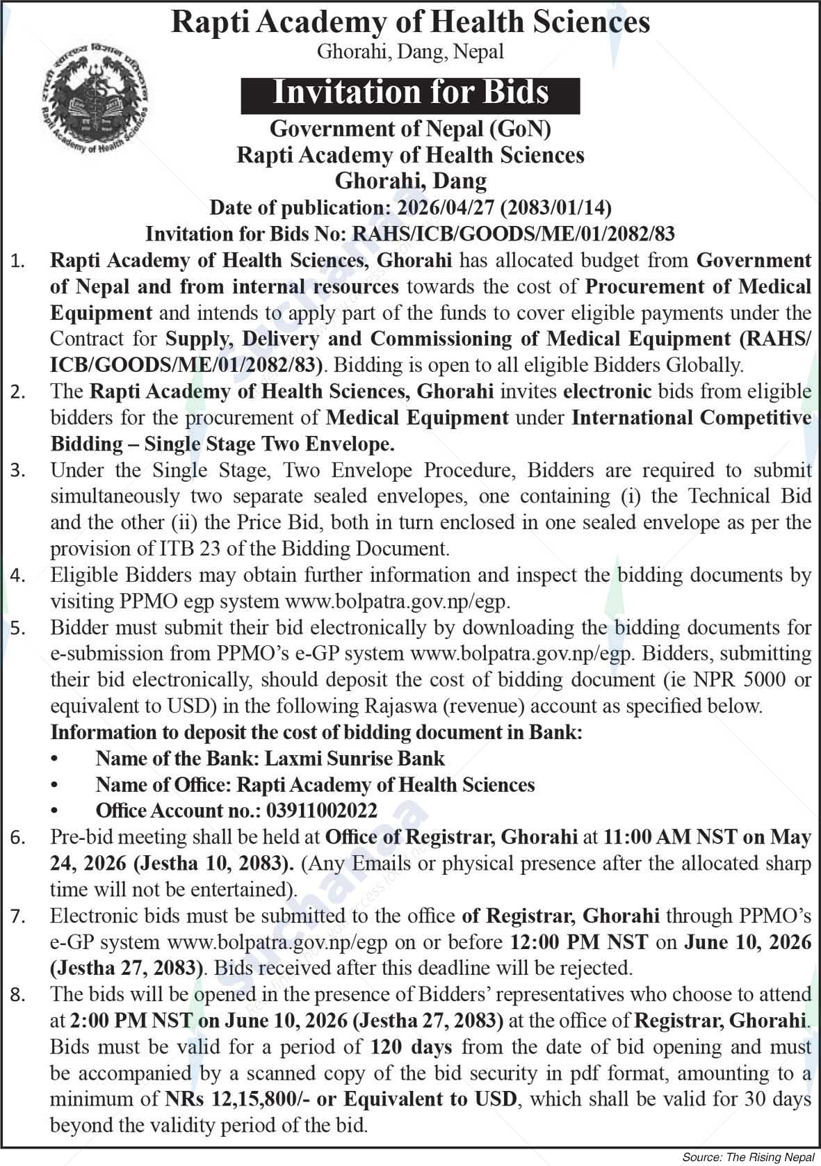 Rapti Academy of Health Sciences