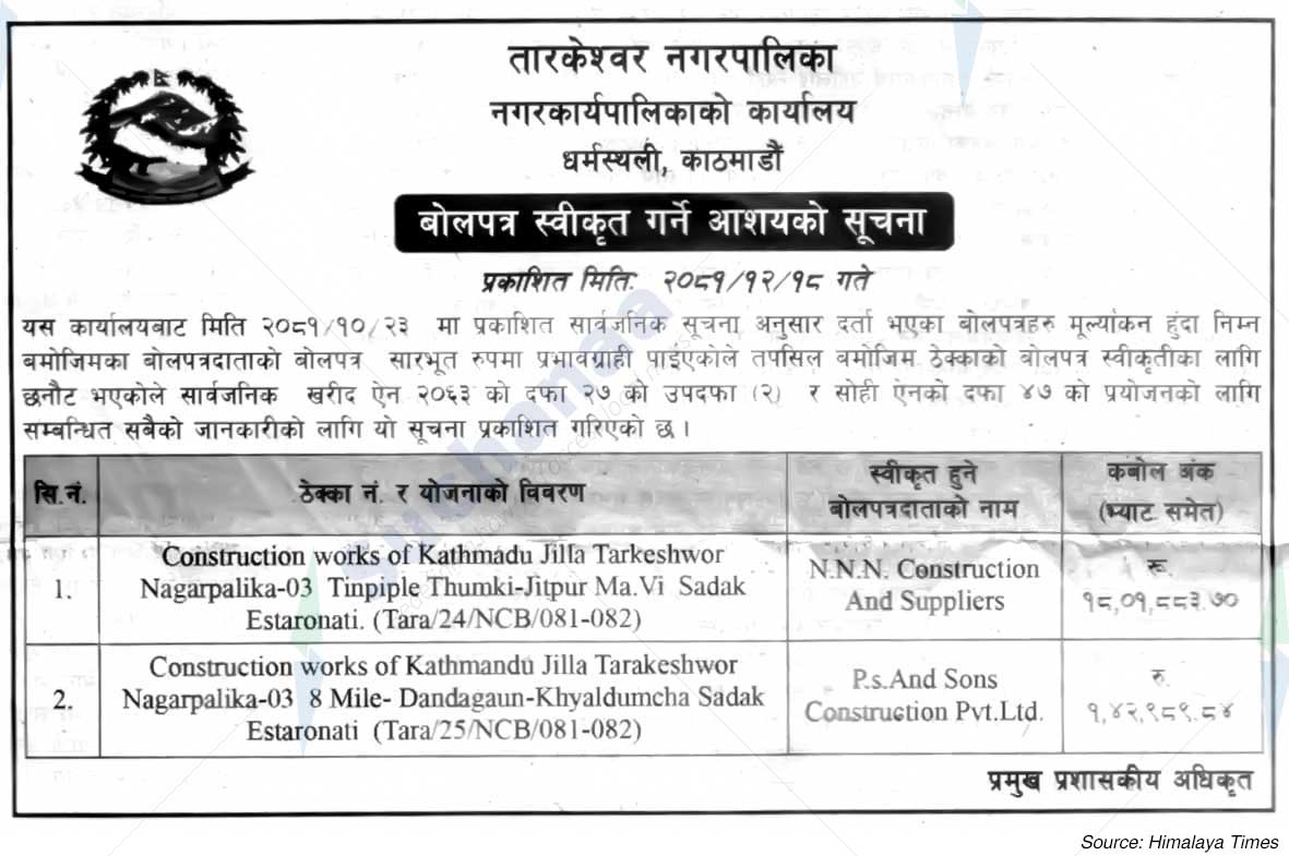 Tarkeshwor Municipality