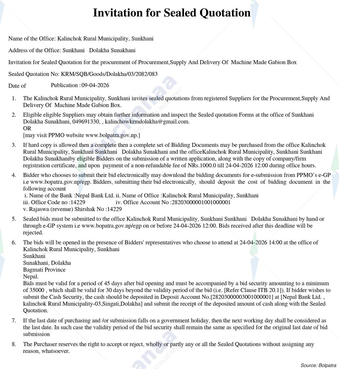 Kalinchok Rural Municipality