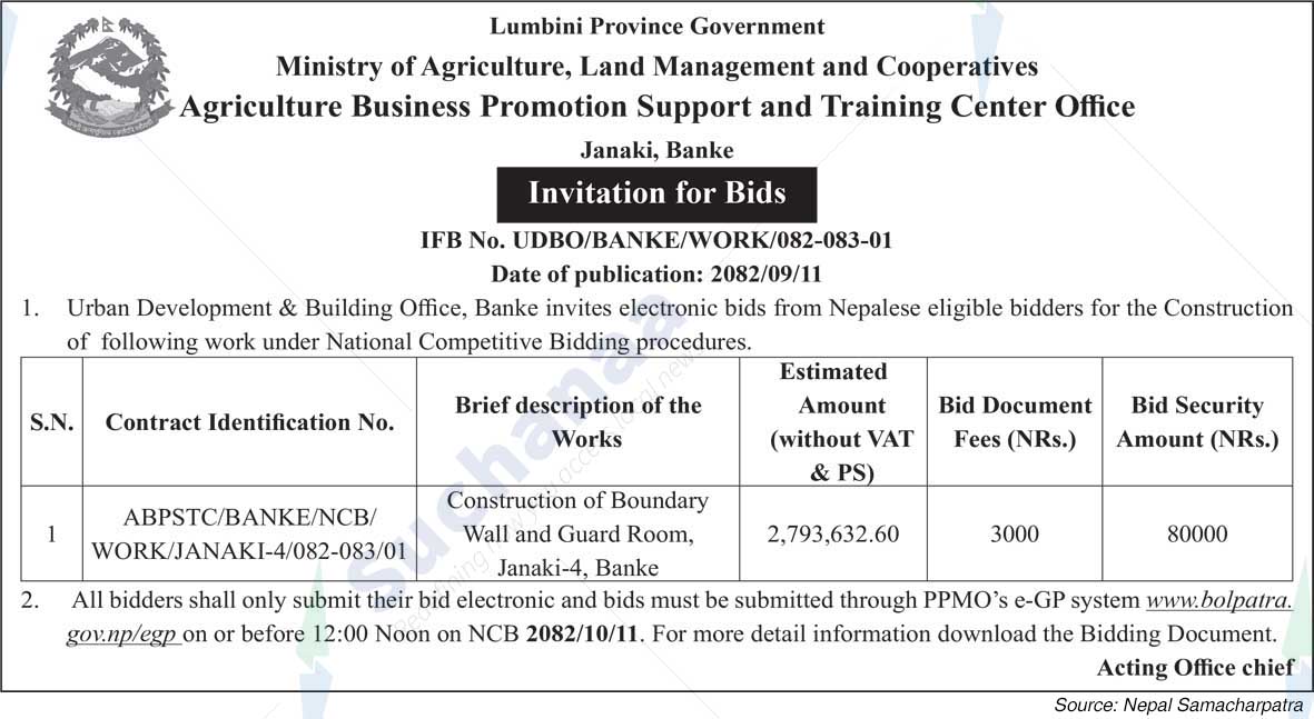 Agriculture Business Promotion Support and Training Center Office, Janaki, Banke