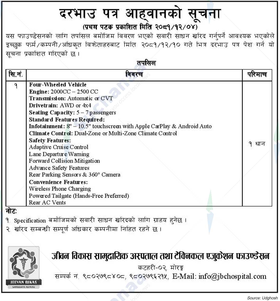 Jeevan Bikas Community Hospital and Technical Education Foundation