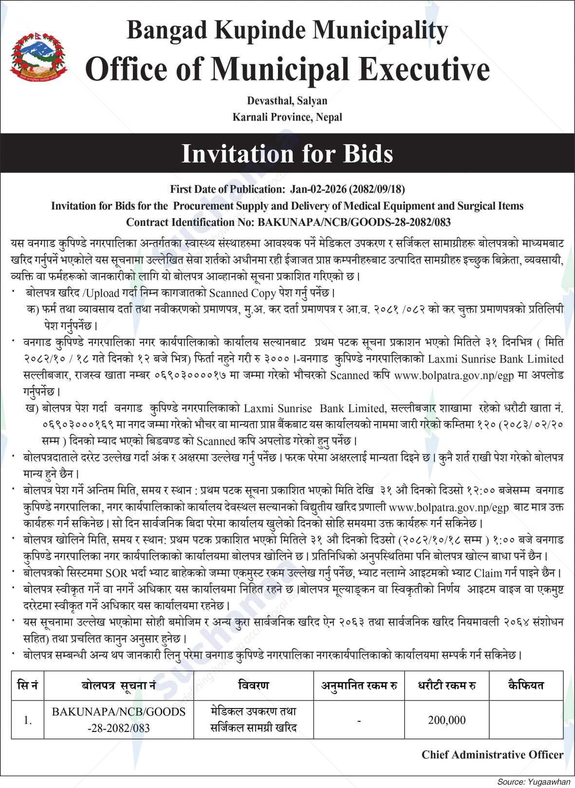 Bangad Kupinde Municipality