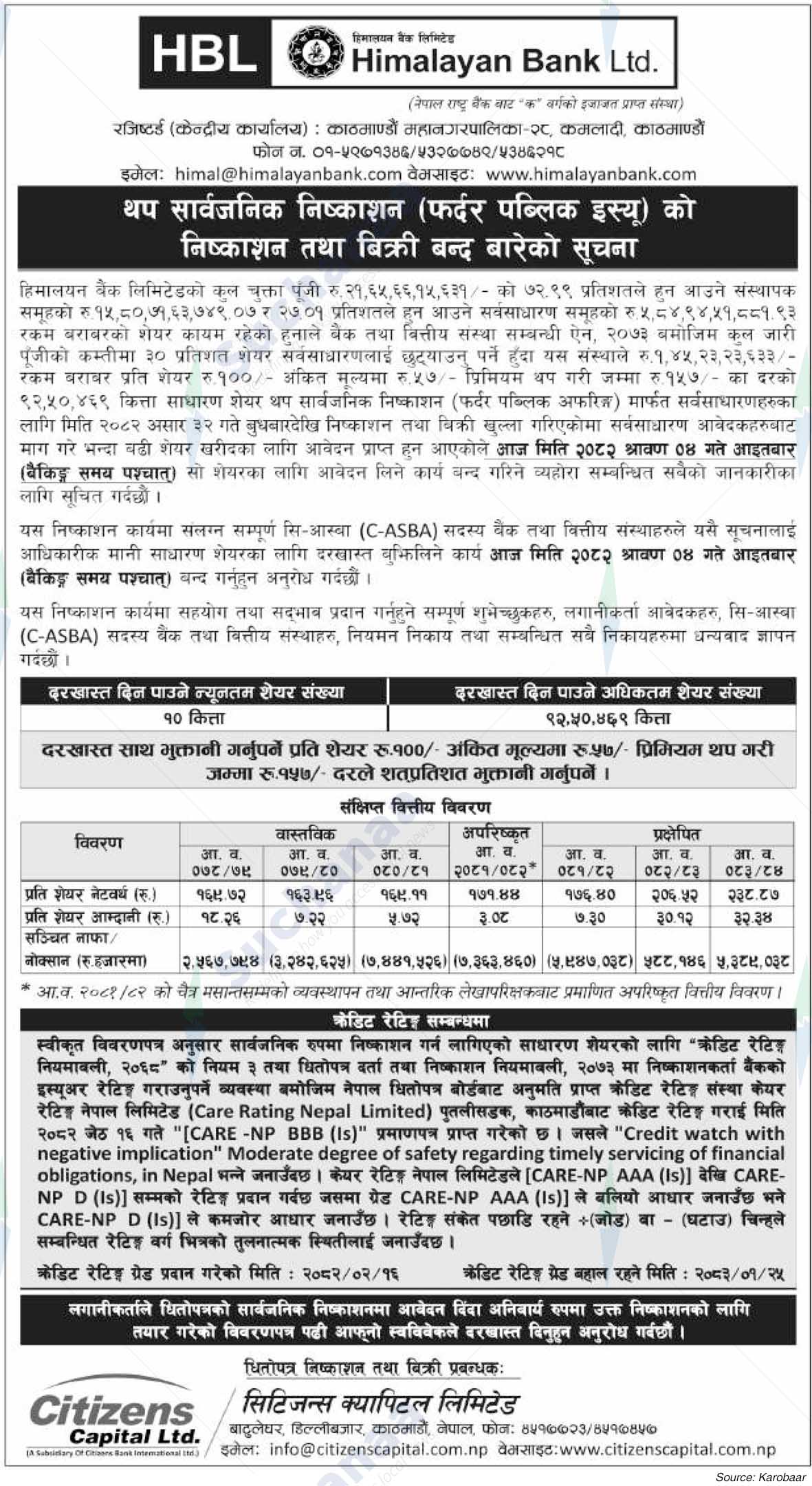 Himalayan Bank Limited
