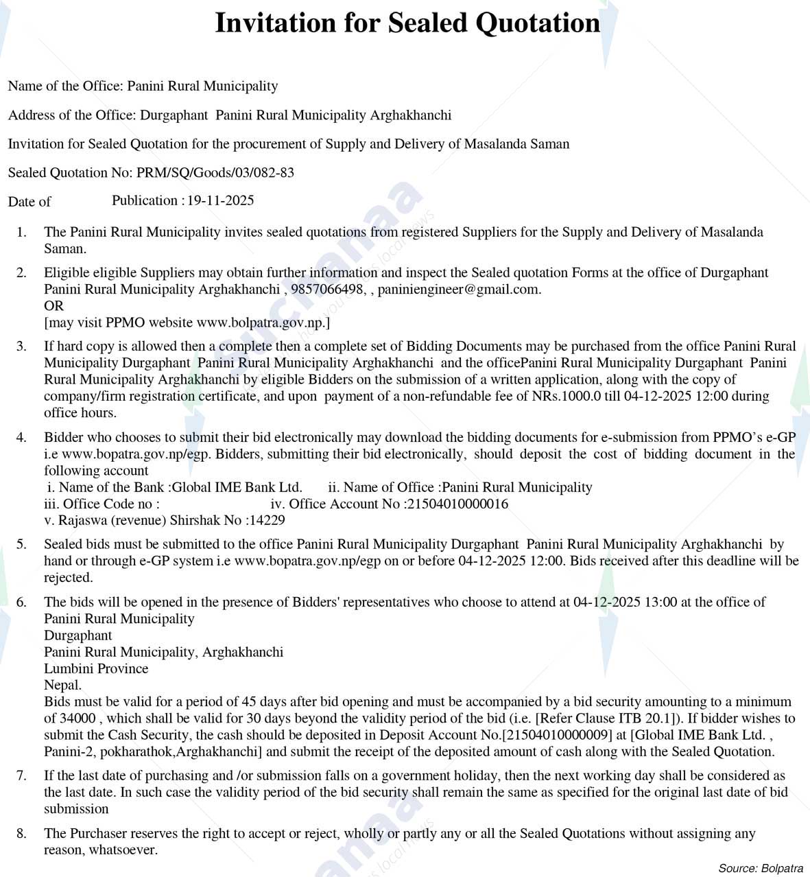 Panini Rural Municipality