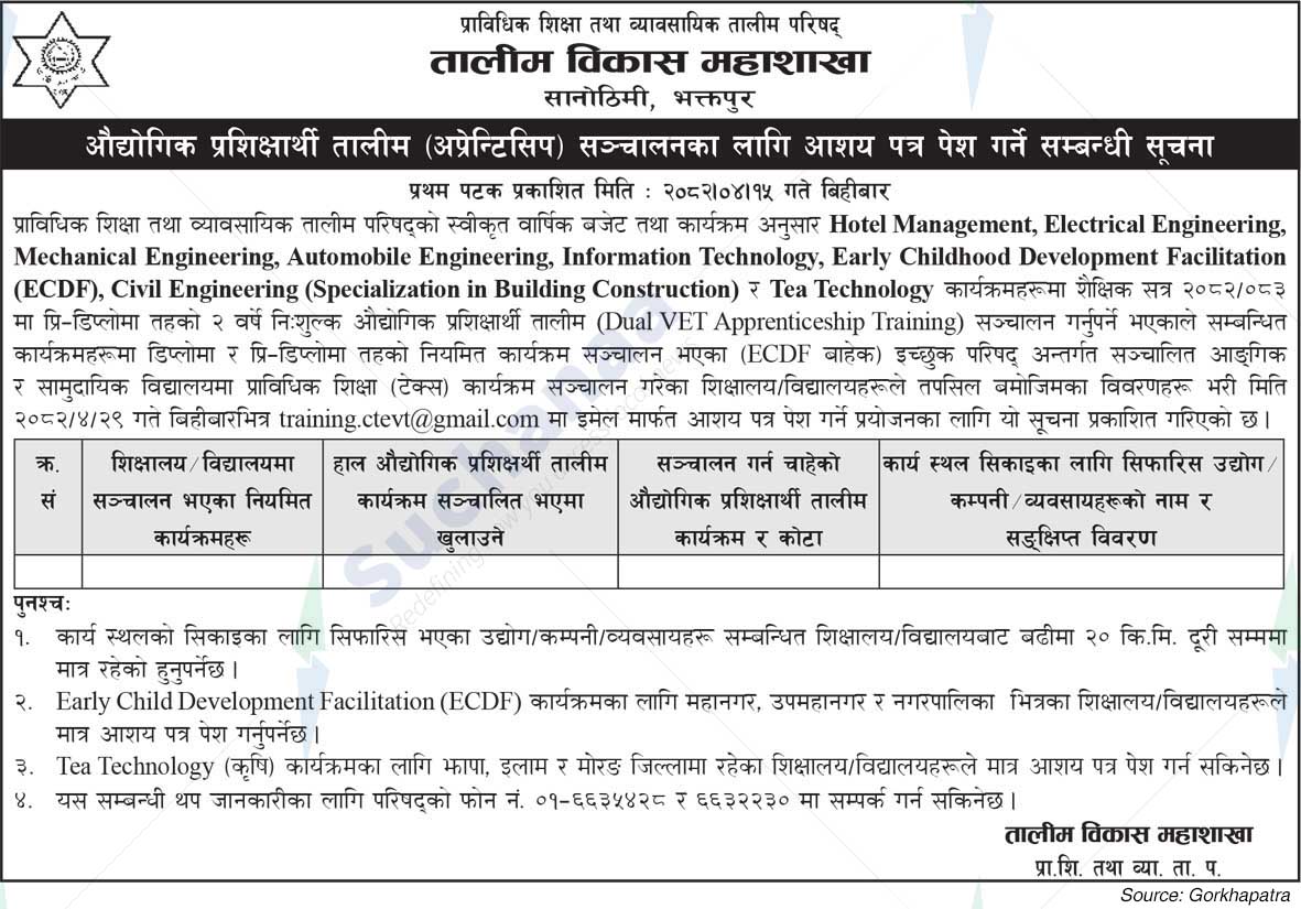 Council for Technical Education and Vocational Training (CTEVT)